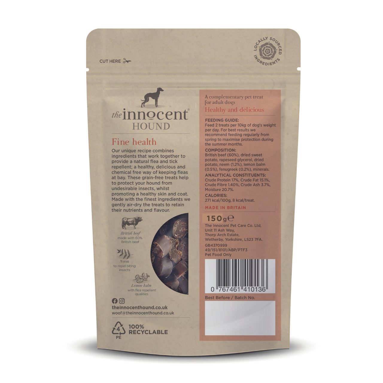 Flea Repellent Support - Beef with Neem & Lemon Balm