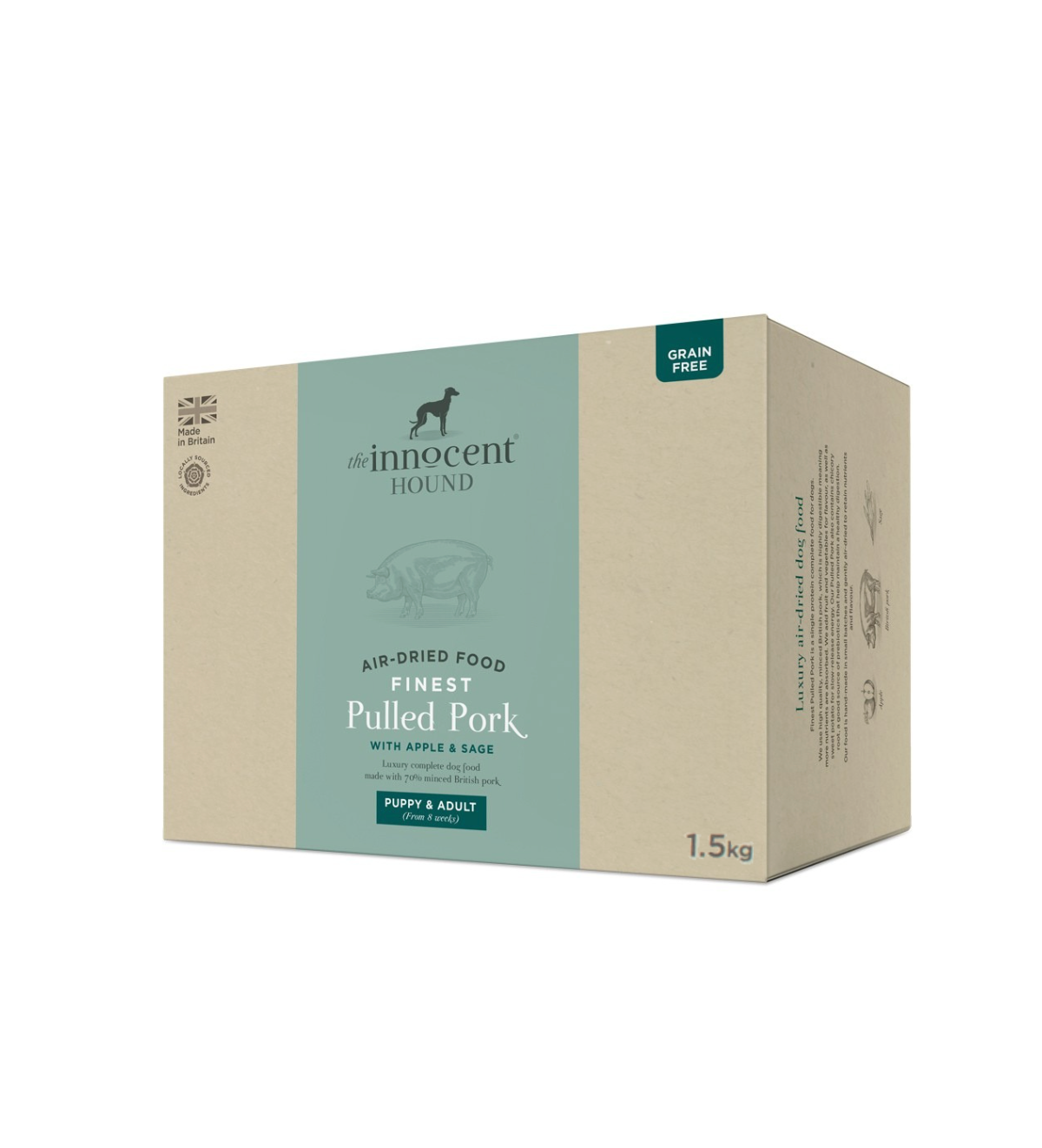 Air-Dried Complete Food - Finest Pulled Pork with Apple & Sage