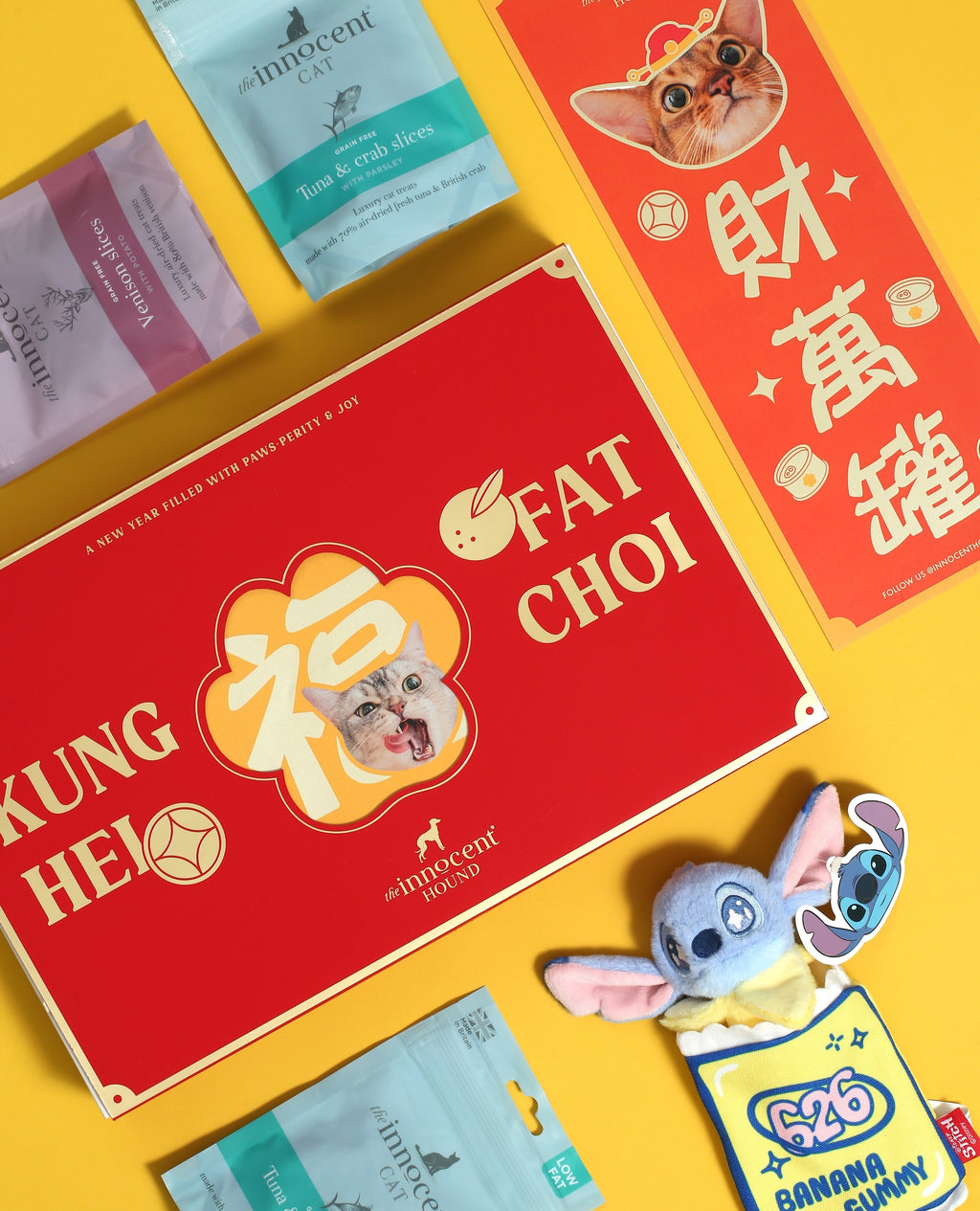 One-of-a-Paw-kind New Year Gift Box (with Catnip Toy & Fai Chun) - For Cats