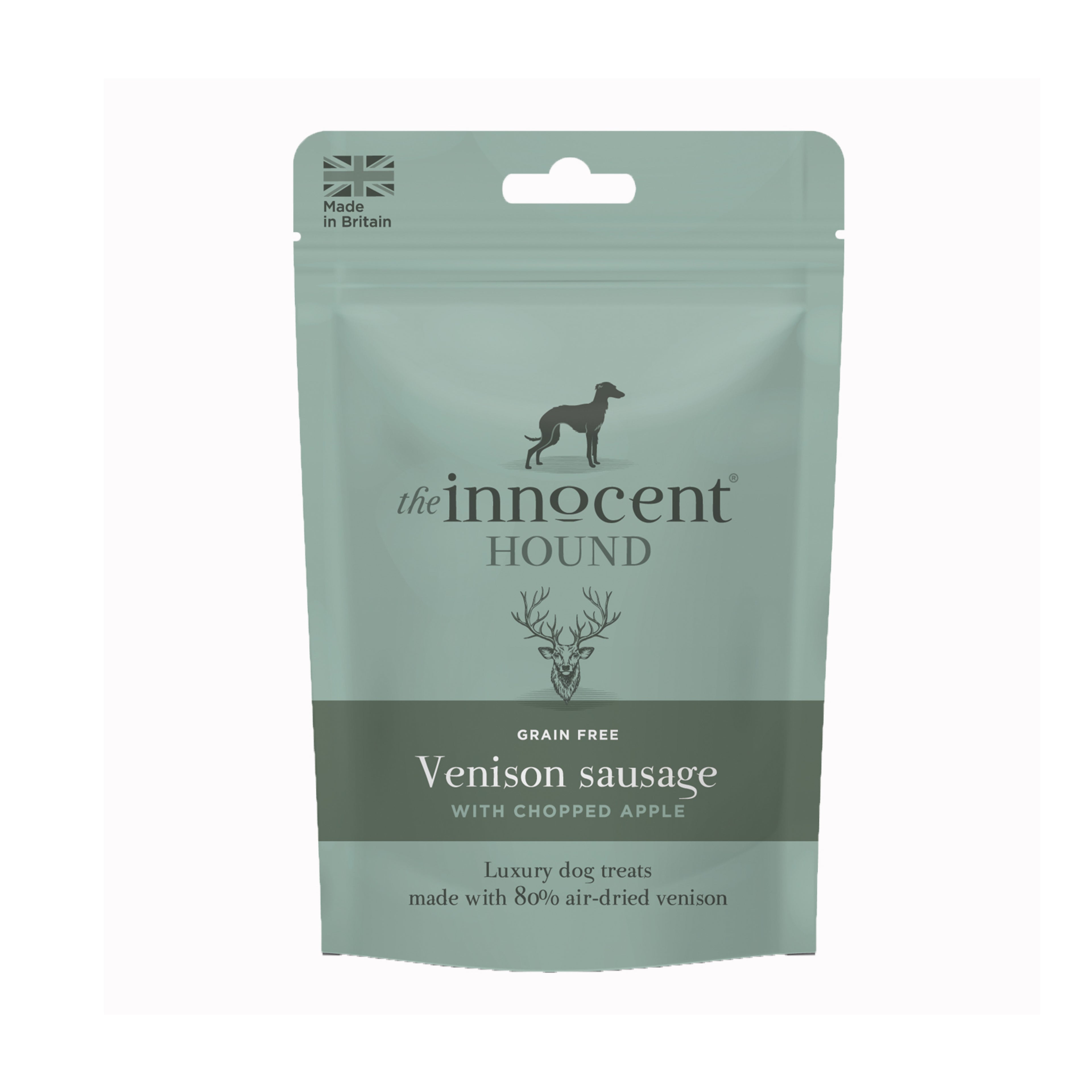 Venison Sausages with Chopped Apple